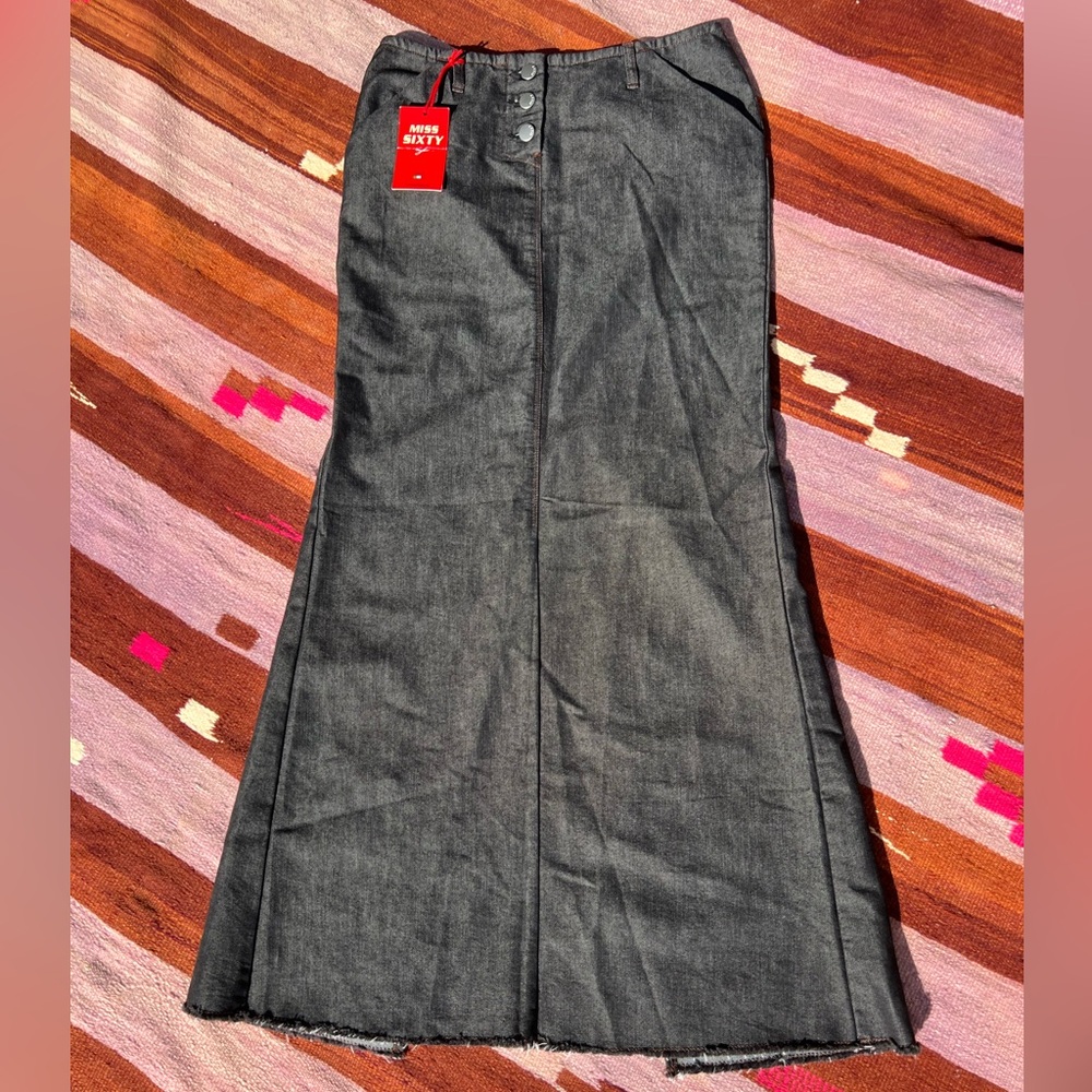 Miss Sixty Black Maxi Skirt with Elegant Flow